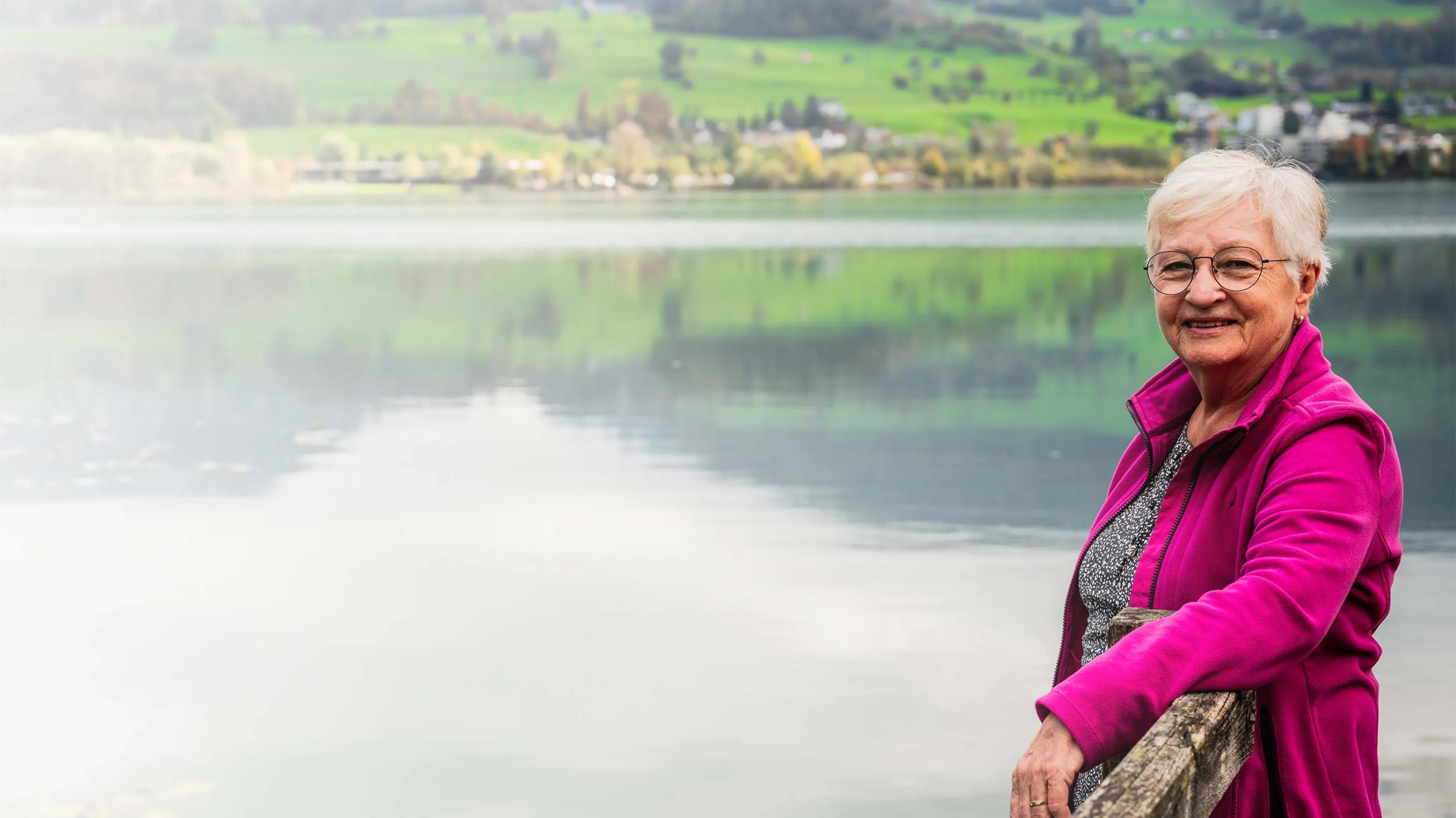 Trudy Jakober am Sarnersee in Obwalden